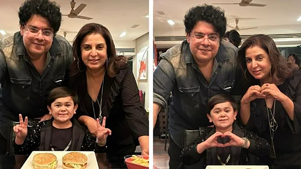 Farah Khan Treats Ex-Bigg Boss Contestants Sajid Khan and Abdu Rozik with Burger and Fries
