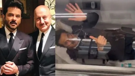 Anupam Kher shares the video of Anil Kapoor undergoing oxygen therapy and hilariously asks if he is going to the moon 