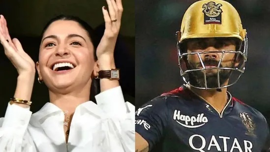 Anushka Sharma supported her husband Virat Kohli during an IPL game in Bangalore