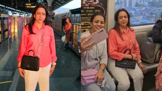 Hema Malini ditches luxury to travel in the metro and auto