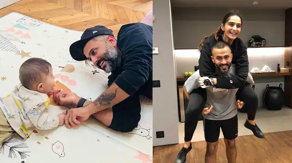 In an unseen photo with Anand Ahuja, Sonam Kapoor reveals Vayu’s face. She also posts a sweet message to mark their wedding anniversary