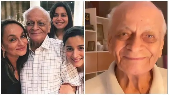 Alia Bhatt pays a heartfelt tribute to her late grandfather, who passed away at the age of 94, through a touching video