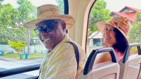 Ashish Vidyarthi, the newly married actor, shares a delightful vacation picture with his wife Rupali Barua