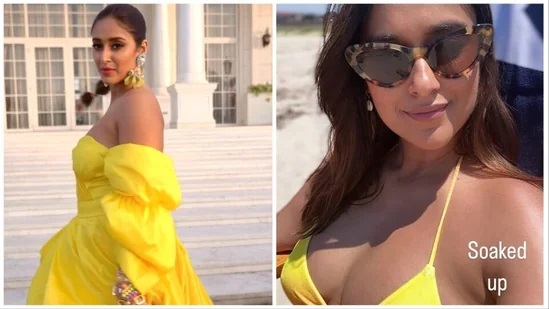 Ileana D’Cruz, soon-to-be mom, relishes beach outing in a yellow bikini, convinced her ‘baby nugget’ savored the experience too