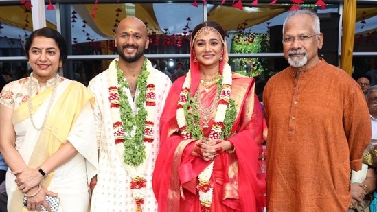 Ravi K Chandran’s son ties the knot in Chennai; Mani Ratnam, Karthi, Shankar attend