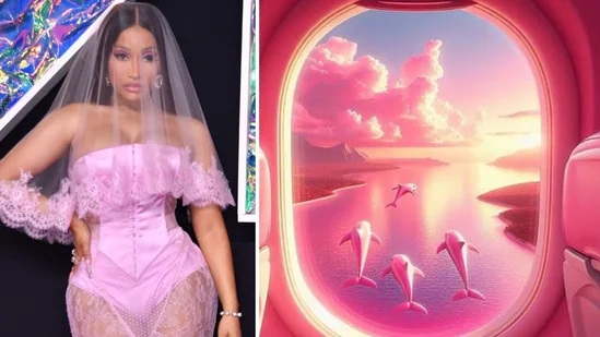 Fans of Nicki Minaj Illuminate the City in Pink: AI-Generated Images of ‘Gag City’ Surface in Anticipation of Pink Friday 2 Launch