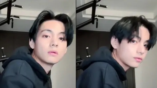 BTS’ V Reveals Stylish New Haircut and Joins in Singing to Jungkook’s “Please Don’t Change” on Weverse