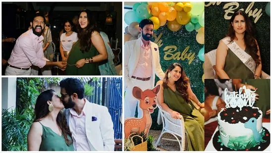 Vikrant Massey Displays Affection and Diaper-Changing Prowess at Playful Baby Shower with Sheetal Thakur