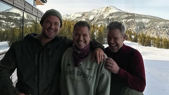 Chris Hemsworth and Matt Damon Conquer the Mountains in an Unforgettable Ski Adventure